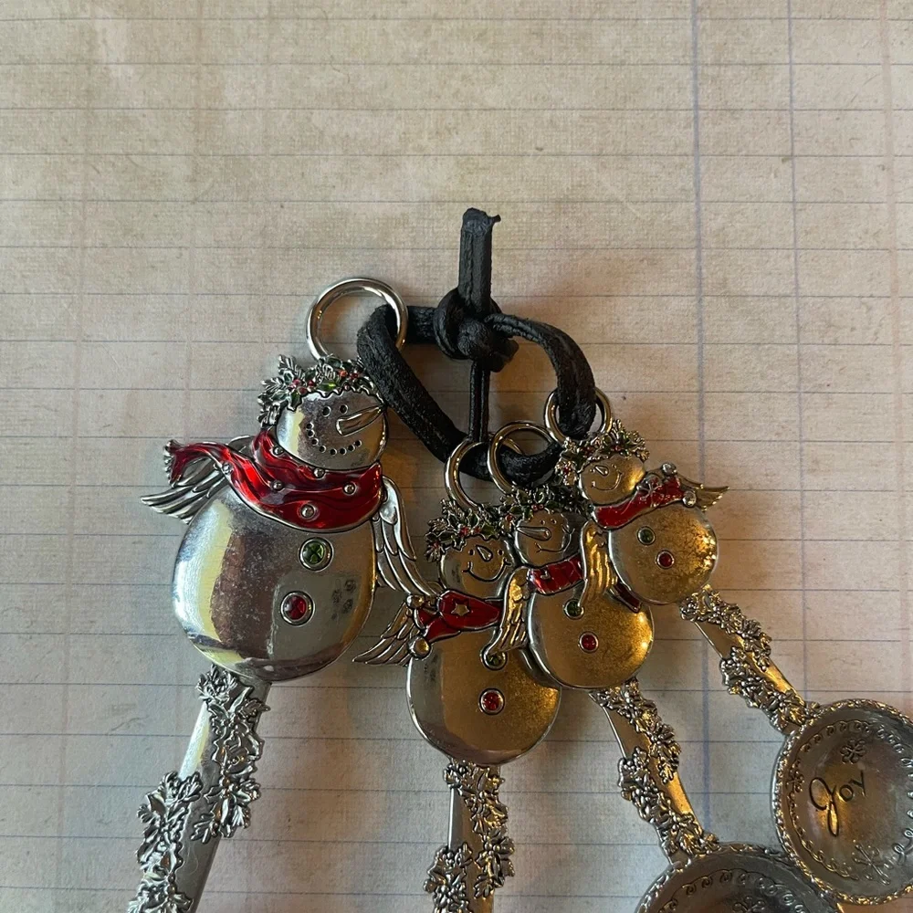 Ganz Silver Snowman Measuring Spoons